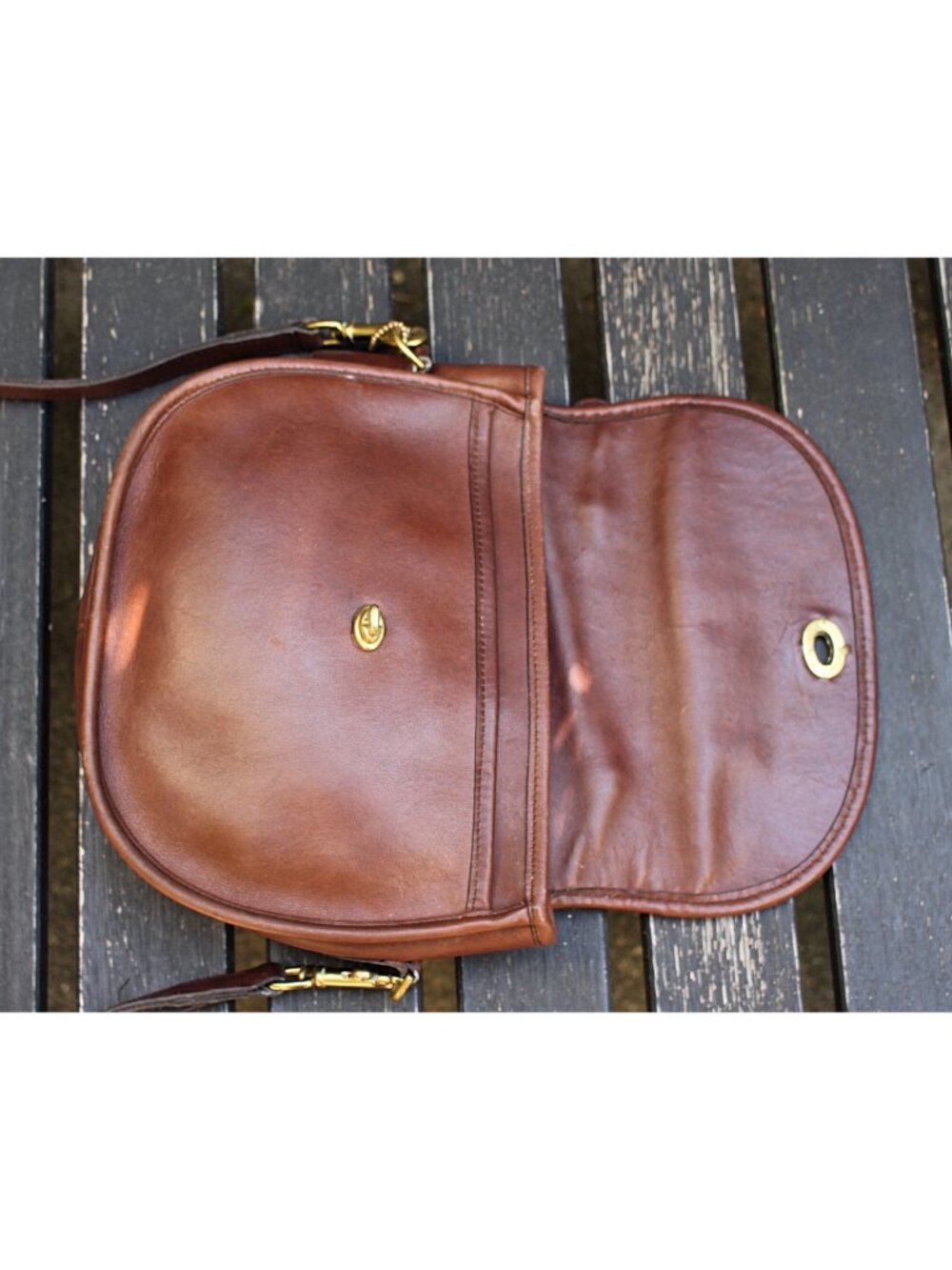 Coach Vintage - Plaza Bag 9860 in Mahogany, Pre-1994, USA - Picture 13 of 15